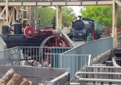 Old steam engine in Echuca