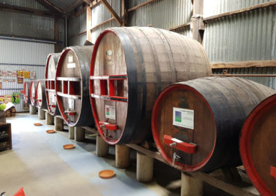 Wine barrels at Echuca