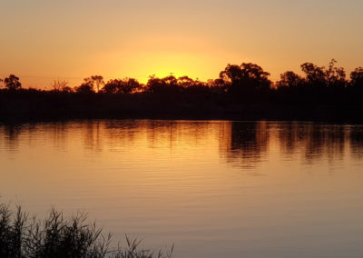 Sunset Mildura Murray river