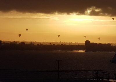 Hot air Balloons over Melbourne