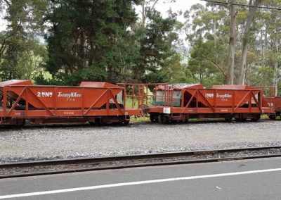 carriages at Menzies creek station