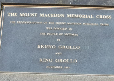 Mt Macedon Cross Memorial