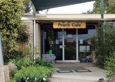 Peach cafe Rayner's Orchard