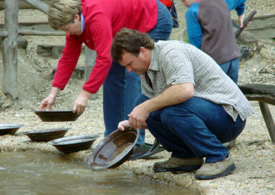 Panning for gold Sovereign hill