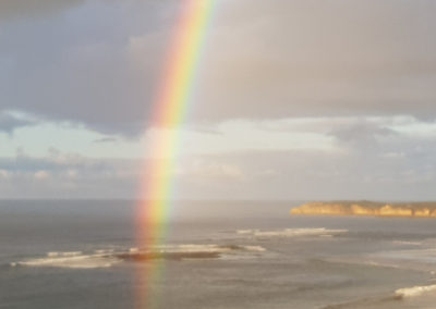 Rainbow along Great Ocean Road
