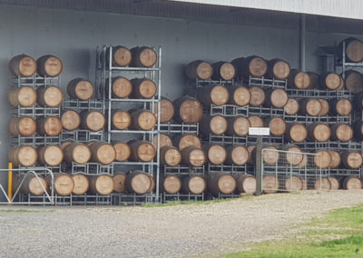 Wine Barrels Punt road Yarra Valley