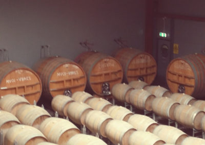 Wine barrels at Domain Chandon Yarra Valley