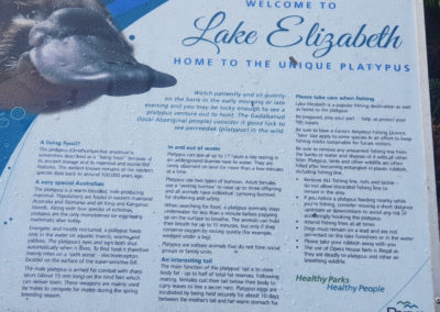 Lake Elizabeth Platypus info