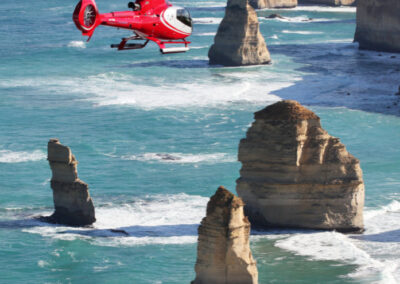 Helicopter over 12 Apostles